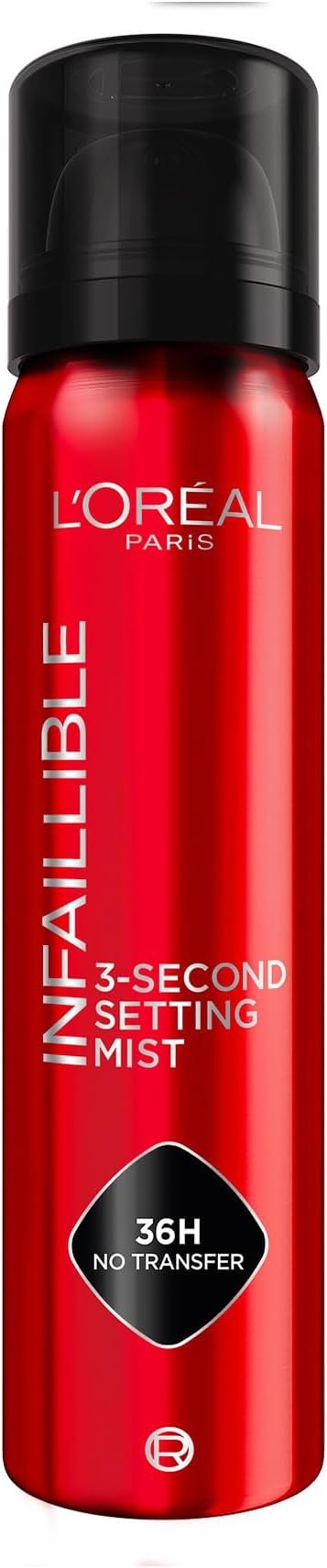 L'Oréal Paris Infallible 3-Second Makeup Setting Spray Mist (75ml) 1 sfwe